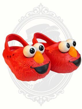 Sesame Street Elmo Red Kids Clogs Slip-On Shoes Size 4